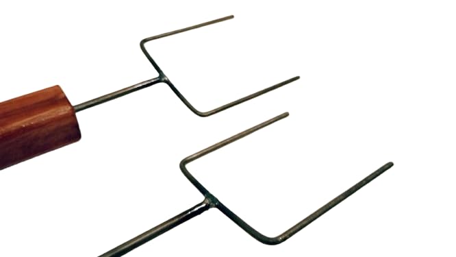 Set of two (2) Extra Long Heavy Duty Hot Dog Marshmallow Roasting Sticks Forks Campfire USA Made