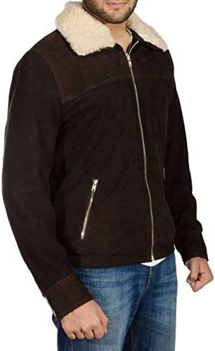 Real Suede Leather Jacket (M)2