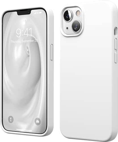 iPhone13 対応 ケース 耐 衝撃 薄型 シリコン スマホケース 衝撃吸収 スリム 薄い シリコンケース カバー 耐衝撃 スマホカバー シンプル 携帯ケース SILICONE CASE ホワイト
