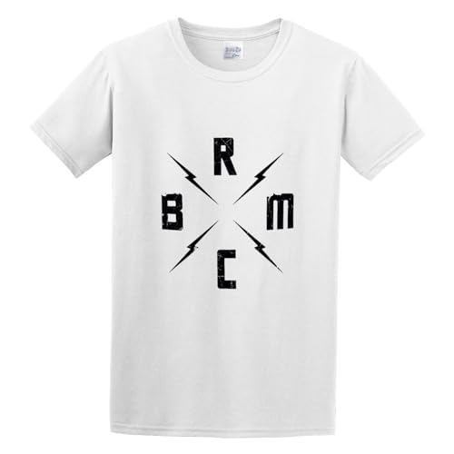 NUOKANG Black Rebel Motorcycle Club - Camiseta blanca, blanco, L