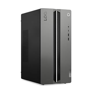 Lenovo LOQ 17IRR9 Ordinateur de Bureau Gaming (Intel Core i5-14400, RAM 16Go, SSD 512Go, NVIDIA GeForce RTX 5060 8GB GDDR7, Windows 11 Home) - Noir - Gris