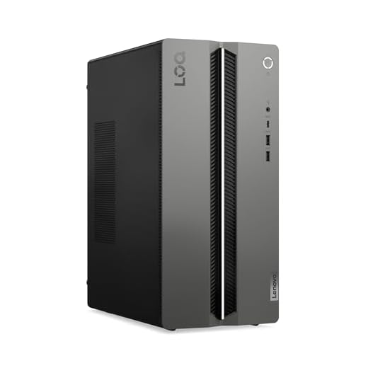 Lenovo LOQ Tower Gaming Desktop-PC | NVIDIA GeForce RTX 5060 | Intel Core i5-14400F |16GB RAM | 1TB SSD | Win11 | Luna Grau - Raven Schwarz | 17L | 3 Monate GamePass | 3 Monate Premium Care