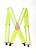 MELOTOUGH Unisex-Erwachsene Hochsichtbare Gut sichtbare Hosenträger, Reflektierendes Limettengrün, X Back