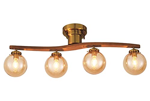 INTERFORM INC. インタ-フォルム ペンダントライト シーリング 照明 北欧 インテリア ライト ゴールド ペンダント LED ガラス シンプル キッチン リビング ダイニング Owenオーウェン アンバー LT-4023AM 白熱球付