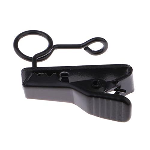 2xRing Type Mini 6mm Microphone Lapel Tie Clip Holder for Chat Meeting-picture-14