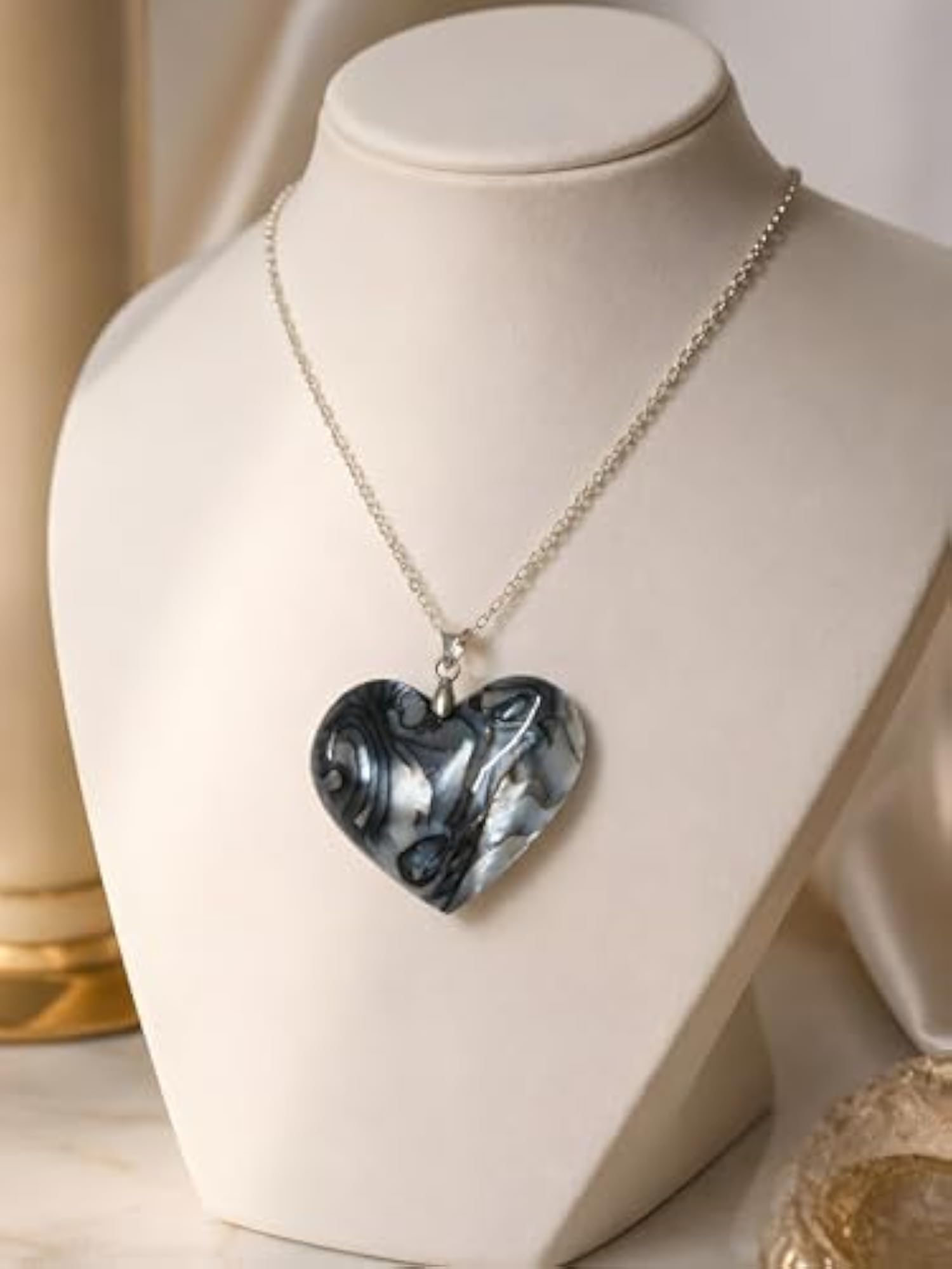 Mother of Pearl Heart Shape Pendant for Necklace