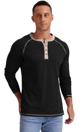 Image of Sailwind Mens Henley Long /Short Sleeve T-Shirt Cotton Casual Shirt