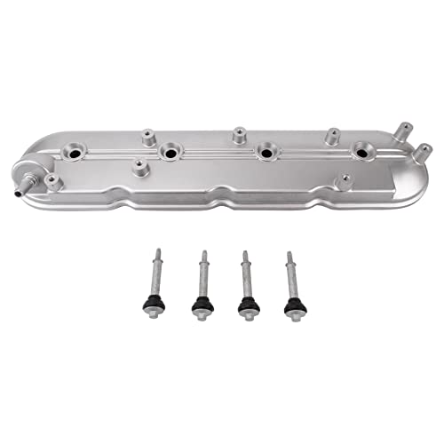 Image of TRQ Left Valve Cover Compatible with 2009-2020 Chevrolet GMC Hummer Isuzu Pontiac Cadillac