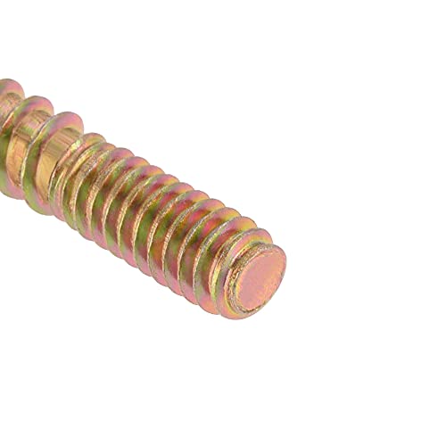Image of uxcell 1 /4-20 x 1-1 /4 inch Hanger Bolts Double Head Dowel Screw for Wood Furniture 10pcs