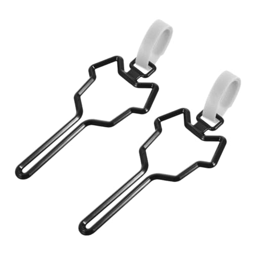 WOONEKY リーシュ ゴミ袋 キャリア うんち袋 クリップ ハンドバッグ ペット用品 快適なグリップ ウォーキング ランニング サイクリング ブラック