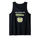 Photo Gallery life is better with matcha – japanese green tea graphic canotta Photo Gallery life is better with matcha – japanese green tea graphic canotta
