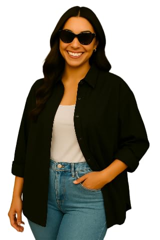 Image of FUNDAY FASHION Women Boxy Fit Solid Casual Shirt
