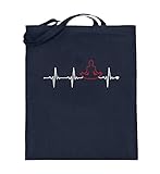 Generisch Kundalini Yoga Hatha Yoga Ashtanga Yoga Jutebeutel | Yoga Heartbeat Baumwolltasche
