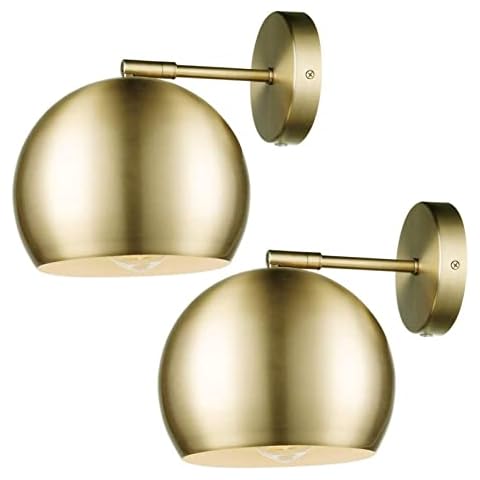 Gold Wall Sconces Battery Powered Wall Lamp Set Of 2,with Remote Control Dimmable Battery Operated Wall Light Fixtures No Wires Easy To Install Wall Sconce,for TV Wall,farmhouse,bedside Reading Light Cover