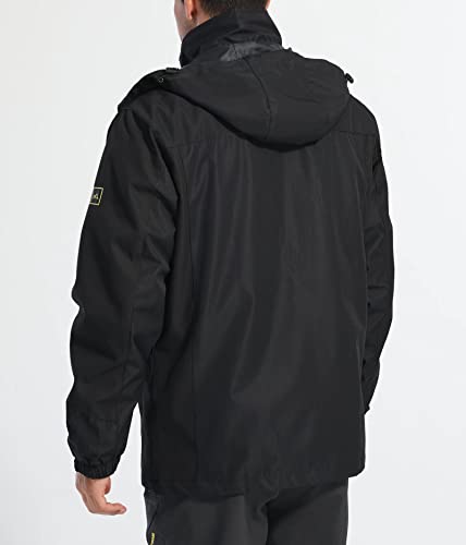 image for MAGCOMSEN Rain Coats For Men Outerwear With Mult Pockets Water Resista