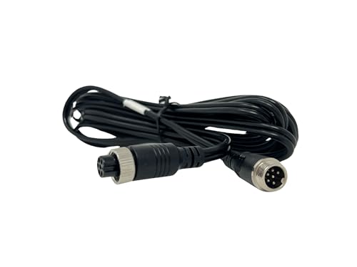 Image of Vehicle Dash Cam 6pin Video Extension Cord, 10ft - with Aeronautic Adapter for Backup Camera and AI Video Systems - Car Accessories - Compatible with RVs, Cars, Trucks, and Wireless Dash Cams