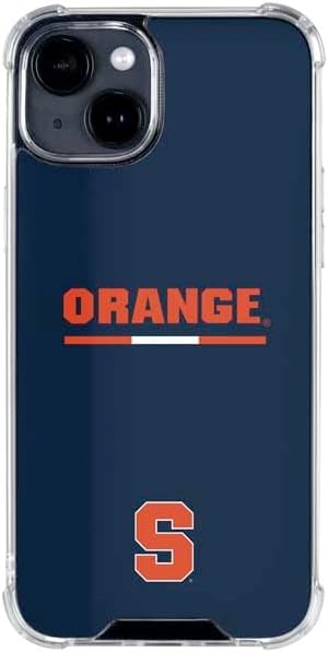 Skinit Clear Phone Case Compatible with iPhone 15 - Officially Licensed Syracuse University Orange Design