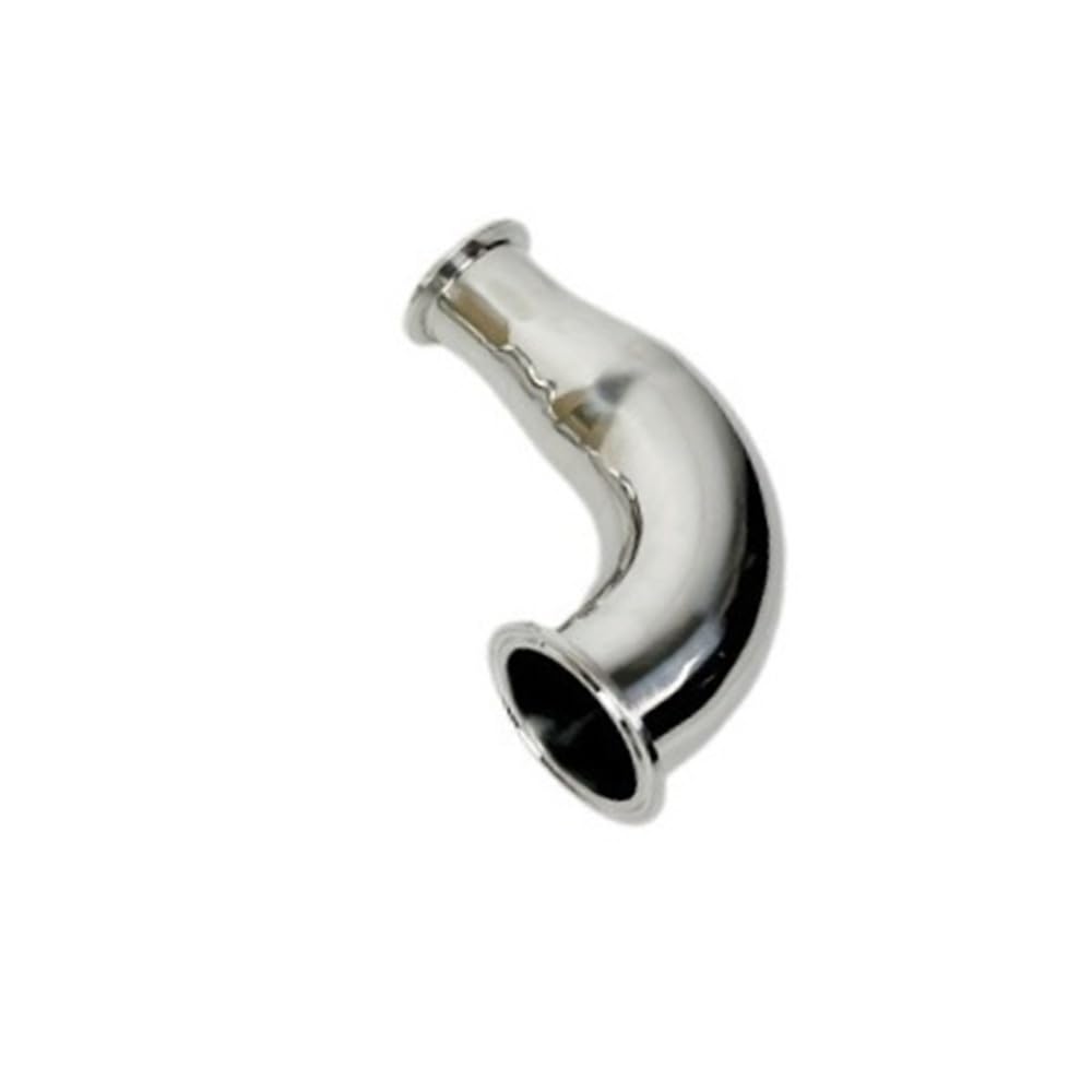Yjqhody One Color 304 Fitting Sanitary Tri-Clamp Elbow Pipe Fitting 91 * 50.5Mm, Home Brewing Reducing, Ss 304 Distillation Joint 3 * 1.5 Inch 1Pc
