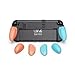 Savage Raven by Skull & Co. NeoGrip for Nintendo Switch 2: An Ergonomic Grip Hard Shell Handheld Case with Replaceable Grips [to fit All Hands Sizes] [No Carrying Case]- Neon Blue(L)+Neon Red(R) immagine
