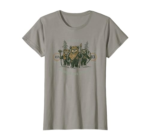 Image of Star Wars Ewok Endor Protect Our Forests T-Shirt, Women, Slate Grey, 3X-Large