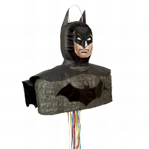 Unique Party 66185 Batman piñata anniversaire garçon avec rubans suspendus