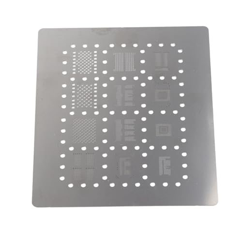 Image of Universal Directly Heat BGA Reballing Net Stencils Templates, Stainless Steel Plate, Easy and Fast for BGA IC implanting, for BGA153 162 169 186 221 254 EMMC