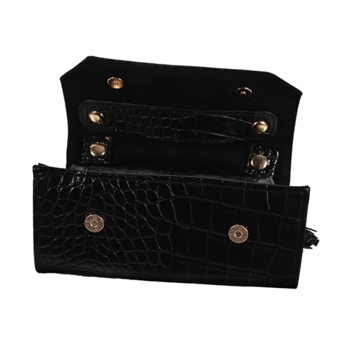 PRETYZOOM Portable Jewelry Roll Bag Travel Jewelry Organizer Multi-function Storage Pouch Embossed