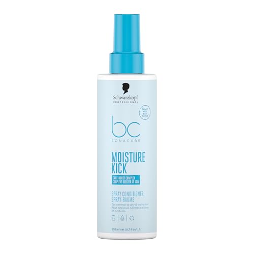 Schwarzkopf Professional Bonacure Moisture Kick Spray Conditioner Leave In Spray Normales Trockenes Haar Vegan Care Boost Complex Hydratisierend Entwirrend 200 ml