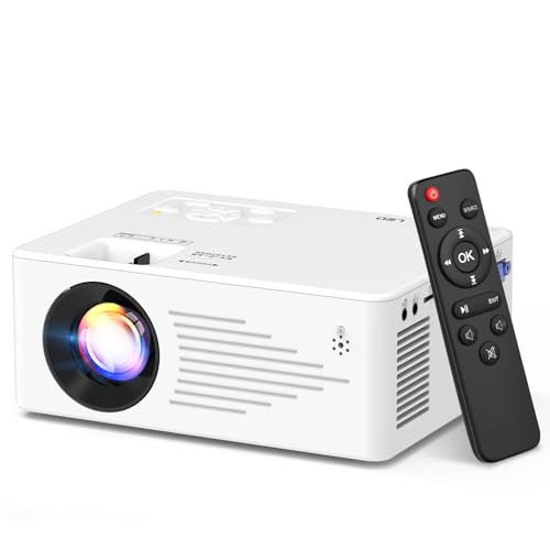 TMY Mini Projector for iPhone, Portable Projector with 5G WiFi and Bluetooth, 1080P HD Projector for Indoor & Outdoor Movies, Home Theater, Camping, Gaming