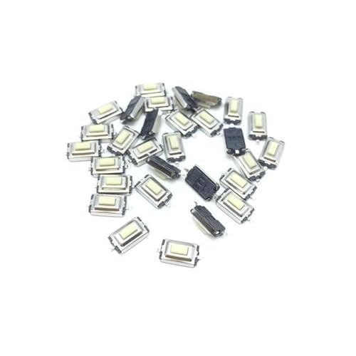 Interrupteur à bouton-poussoir SMD blanc 3x6x2,5 mm interrupteur à bascule 50pcs