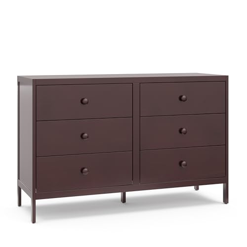Image of Graco Theo 6 Drawer Dresser (Espresso) - GREENGUARD Gold Certified, Interlocking Drawer System, Dresser Drawer Organizer for Nursery & Kids Bedroom