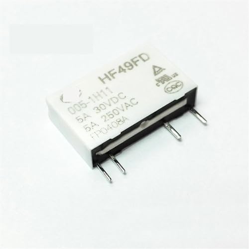 Relé HF49FD-024-1H11 de potencia interruptor de 4 pines 5A250V mini relés de circuito impreso PCB 3