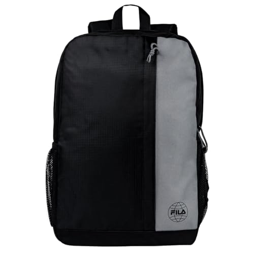 Mochila Fila Mondo Preto e Cinza