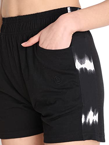 Image of CHKOKKO Women's Regular Cotton Regular Fit Plain Shorts for Women