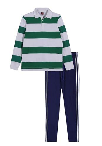 Mens Long Sleeve Pajamas Set,Cotton Sleepwear Long Sleeve Pajamas Set 【 XS - L 】