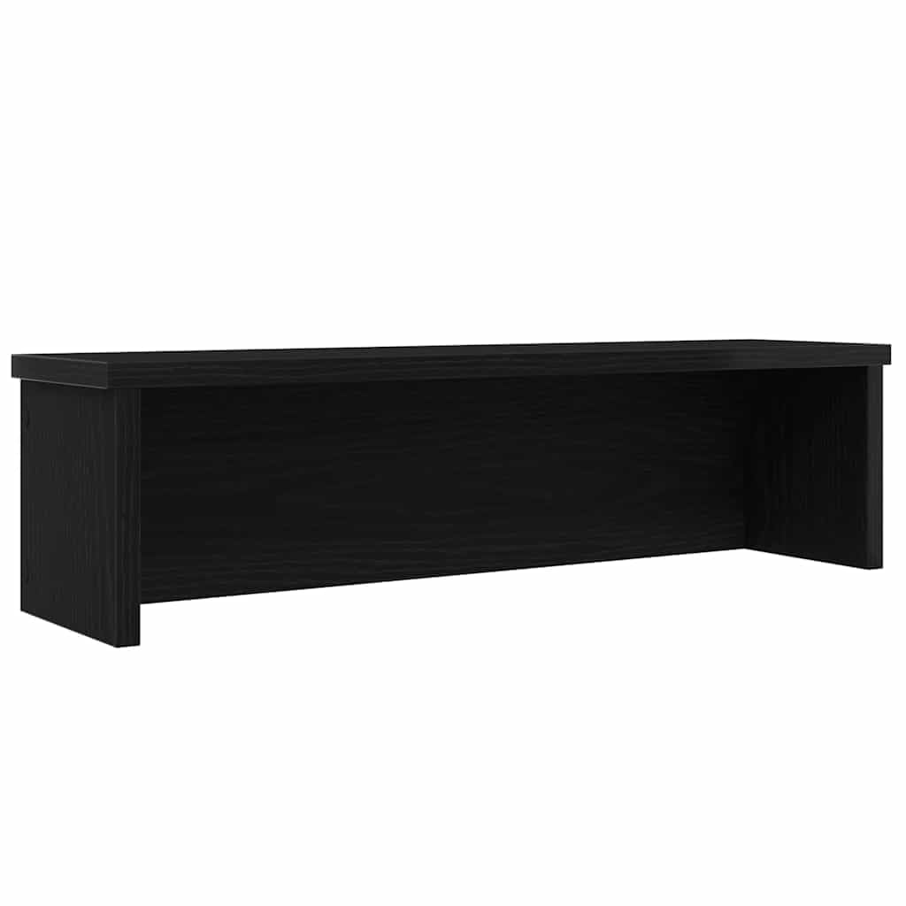 vidaXL Kitchen Rack Stackable Black 60x15x16 cm Engineered Wood, kitchen storage shelf, cabinet organizer, kitchen counter shelf