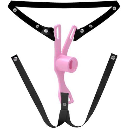 New Negative Men's Lightweight Cage Clip, Inverted Cage with Assist Belt, Men's Cage Accessory Kit -UShlZ4 (Pink, Short)