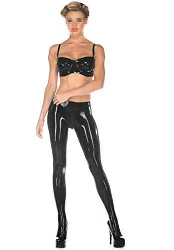 Latex Gummi Rubber Crotch Red Zipped Tiights Trousers Pants 0.4mm - Image 4