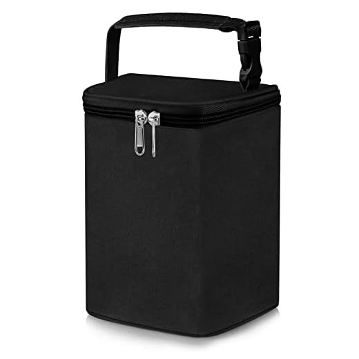Accmor Baby Bottle Cooler Tote Bags, Insulated Breastmilk Cooler Bag, Baby Bottle Warmer Cooler Bag, Fits up to 4 Large 8Oz Bottles, Baby Bottle Cooler Bag for Nursing Mom Daycare Travel, Black