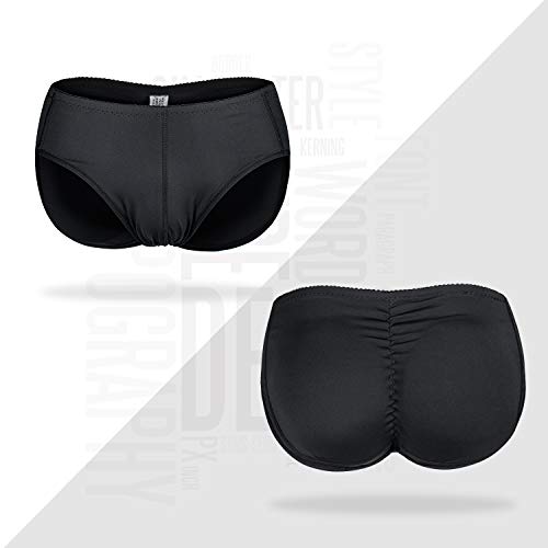 Nonecho Men Padded Brief Shapewear Shorts Butt Booster Underwear Hip-Up Body Shaper Boxer Enhancer Large thumb #7
