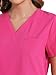 COZYFIT Scrubs for Women Set - Stretch V-Neck Scrub Top & Jogger Pant with 8 Pockets, Yoga Waistband, Anti Wrinkle, Slim Fit Women Scrubs - Hot Pink, XS