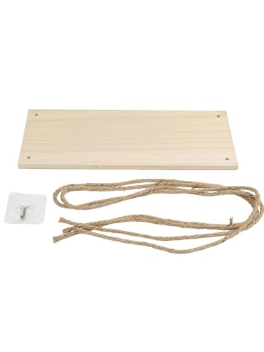 MuchLuckystar Étagères suspendues pour mur, balançoire rustique en bois recyclé, étagère de rangement intérieure pour salon, chambre à coucher, chambre...
