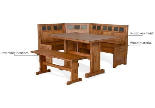 Pemberly-Row-Farmhouse-Wood-Kitchen-Corner-Breakfast-Dining-Nook-Set-with-Hidden-Storage-in-Rustic-Oak Pemberly Row Farmhouse Wood Kitchen Corner Breakfast Dining Nook Set with Hidden Storage in Rustic Oak