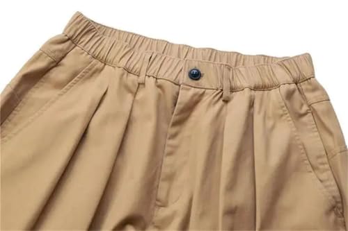 Men's Loose Wide Leg Pants Cargo Color Work Casual Curved Knife Pant2