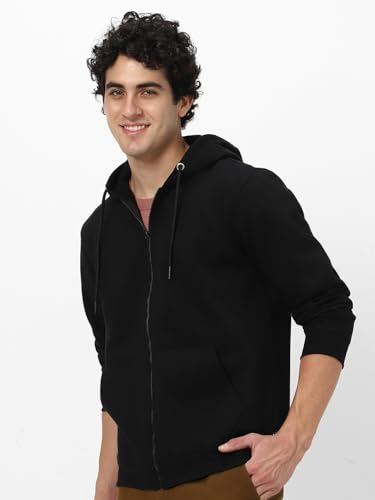 Image of Neostreak Men's Cotton Hooded Neck Zippered Sweatshirt