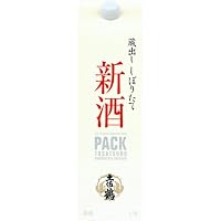 土佐鶴酒造 しぼりたて新酒パック [ 日本酒 普通酒 15度以上16度未満 やや辛口 日本 高知県 1800ml 紙パック ]