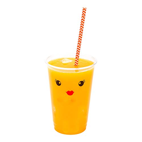 Pitillos de papel zig zag naranja 7.8 pulg 25 ct miniatura 1