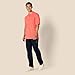 Amazon Essentials Men's Regular-Fit Cotton Pique Polo Shirt (Available in Big & Tall), Coral Orange, XX-Large