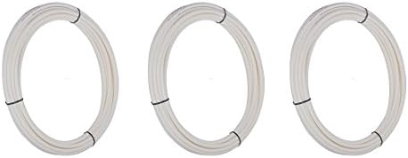 SharkBite PEX Pipe Tubing 1/4 Inch, White, Flexible Water Tube, Potable Water, U850W50, 50 Foot Coil (3-(Pack))