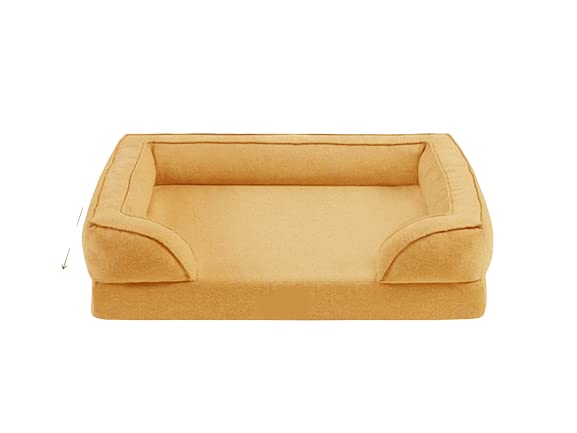 Cutepups Polyester,Medium Size,Rectangular Shape,Dog And Cat Bed,Yellow Colour (B0BY3K4PZX) Amazon Price History, Amazon Price Tracker